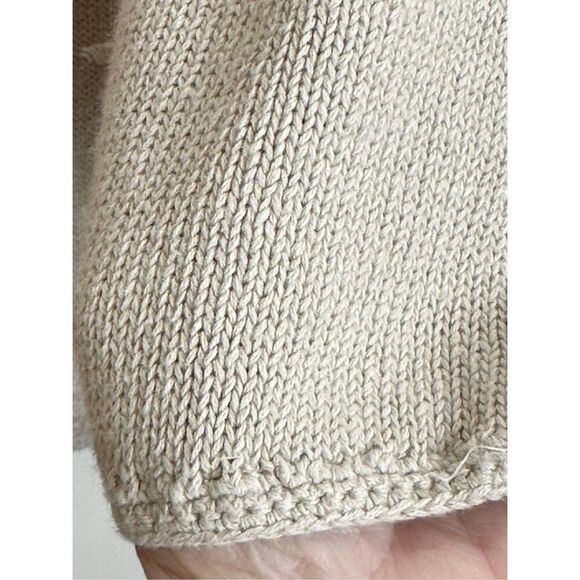 Eddie Bauer cream/taupe sweater Size L - Picture 3 of 8